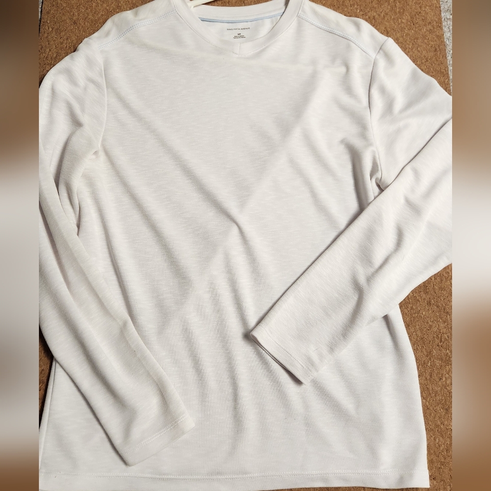White V Neck, Saks Fith Avenue shirt